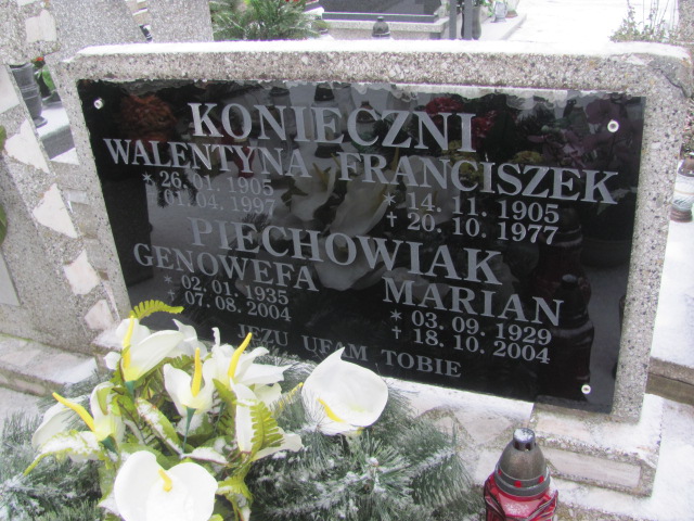 Walentyna Konieczna 1905 Wągrowiec klasztorny - Grobonet - Wyszukiwarka osób pochowanych