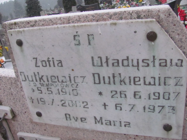 Roch Dutkiewicz 1945 Wągrowiec klasztorny - Grobonet - Wyszukiwarka osób pochowanych