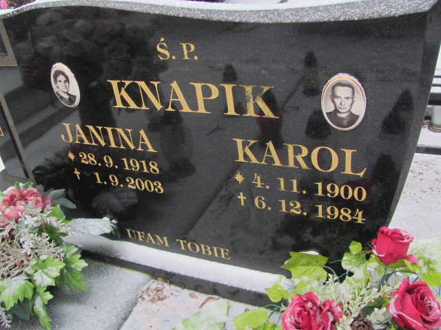 Tadeusz Knapik 1954 Wągrowiec klasztorny - Grobonet - Wyszukiwarka osób pochowanych