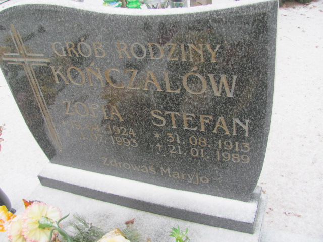 Zofia Kończal 1924 Wągrowiec klasztorny - Grobonet - Wyszukiwarka osób pochowanych