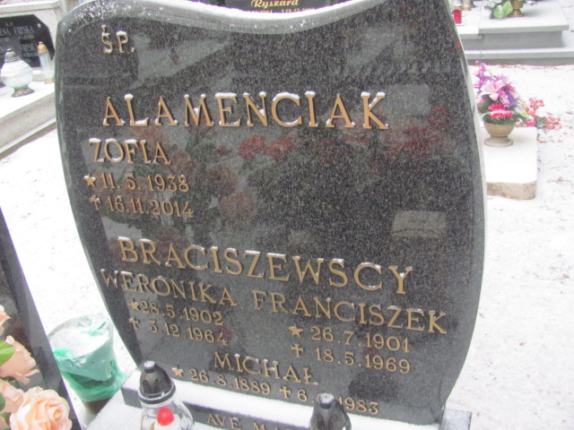 Bogdan Alamenciak 1936 Wągrowiec klasztorny - Grobonet - Wyszukiwarka osób pochowanych