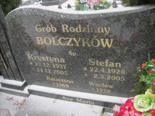 Krystyna Bolczyk 1937 Wągrowiec klasztorny - Grobonet - Wyszukiwarka osób pochowanych