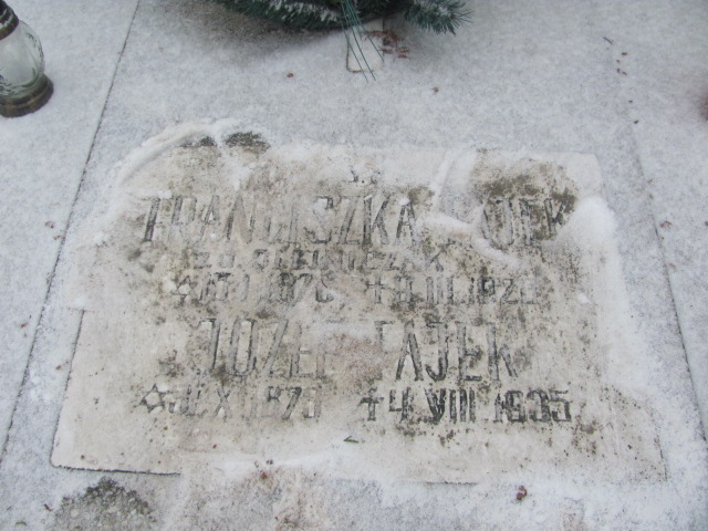 Józef Fajek 1878 Wągrowiec klasztorny - Grobonet - Wyszukiwarka osób pochowanych