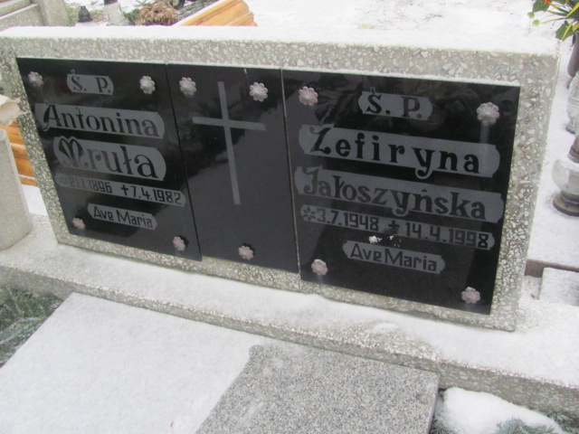 Zefiryna Jałoszyńska 1948 Wągrowiec klasztorny - Grobonet - Wyszukiwarka osób pochowanych