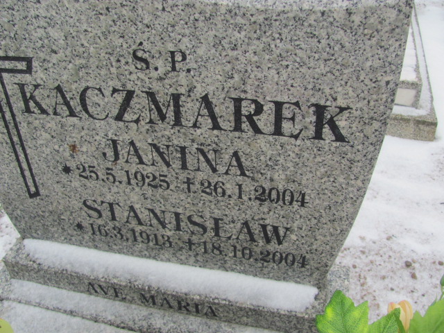 Janina Kaczmarek 1925 Wągrowiec klasztorny - Grobonet - Wyszukiwarka osób pochowanych