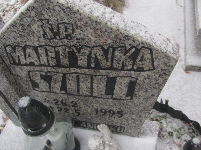 Martyna Szolc 1995 Wągrowiec klasztorny - Grobonet - Wyszukiwarka osób pochowanych