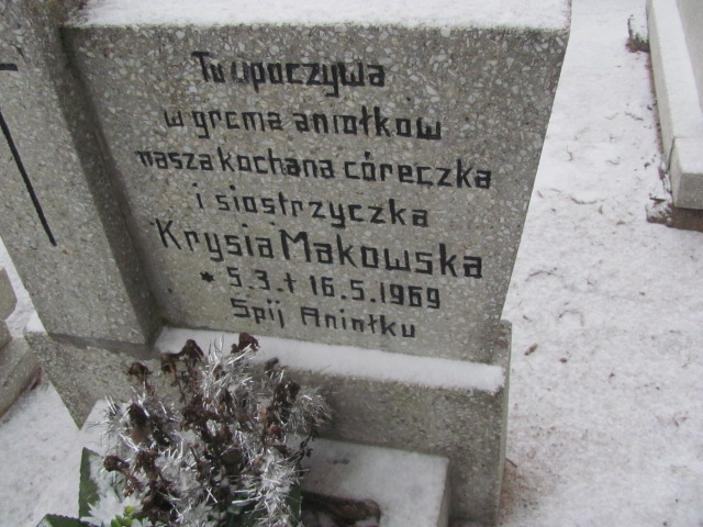 Krystyna Makowska 1969 Wągrowiec klasztorny - Grobonet - Wyszukiwarka osób pochowanych