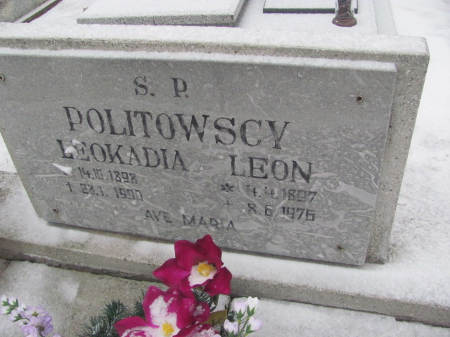 Leon Politowski 1897 Wągrowiec klasztorny - Grobonet - Wyszukiwarka osób pochowanych