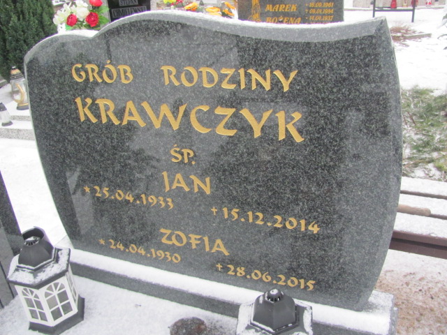 Jan Krawczyk 1933 Wągrowiec klasztorny - Grobonet - Wyszukiwarka osób pochowanych