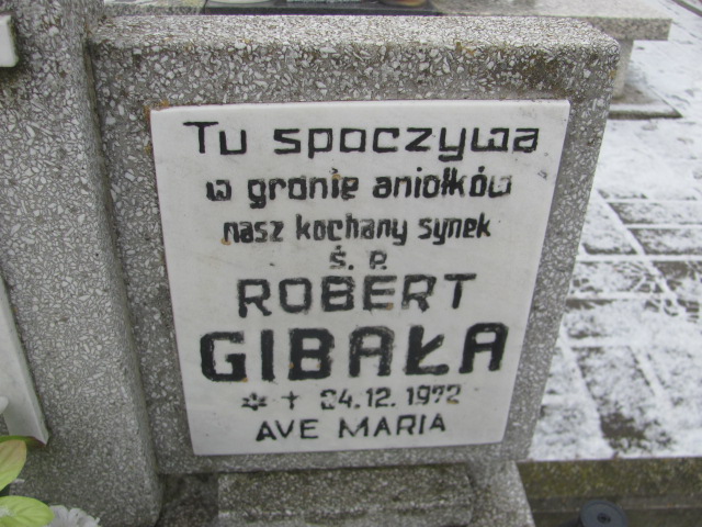 Robert Giabała 1972 Wągrowiec klasztorny - Grobonet - Wyszukiwarka osób pochowanych