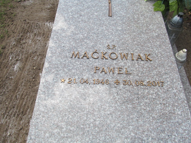 Paweł Maćkowiak 1946 Wągrowiec klasztorny - Grobonet - Wyszukiwarka osób pochowanych