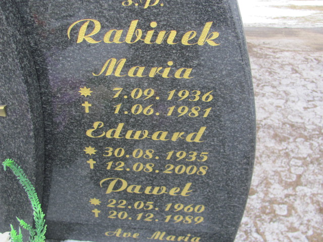 Paweł Rabinek 1960 Wągrowiec klasztorny - Grobonet - Wyszukiwarka osób pochowanych