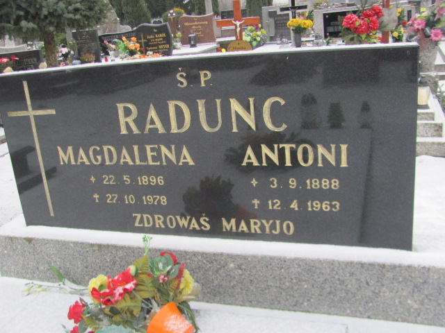 Magdalena Radunc 1896 Wągrowiec klasztorny - Grobonet - Wyszukiwarka osób pochowanych