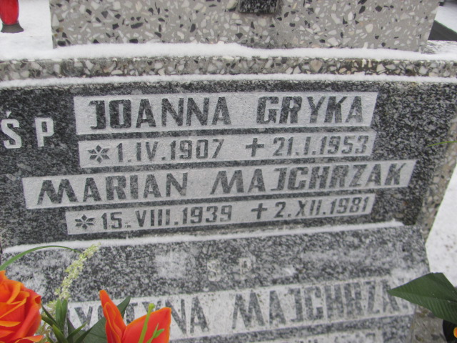Joanna Gryka 1907 Wągrowiec klasztorny - Grobonet - Wyszukiwarka osób pochowanych