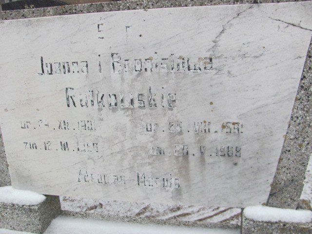 Joanna Rutkowska 1901 Wągrowiec klasztorny - Grobonet - Wyszukiwarka osób pochowanych