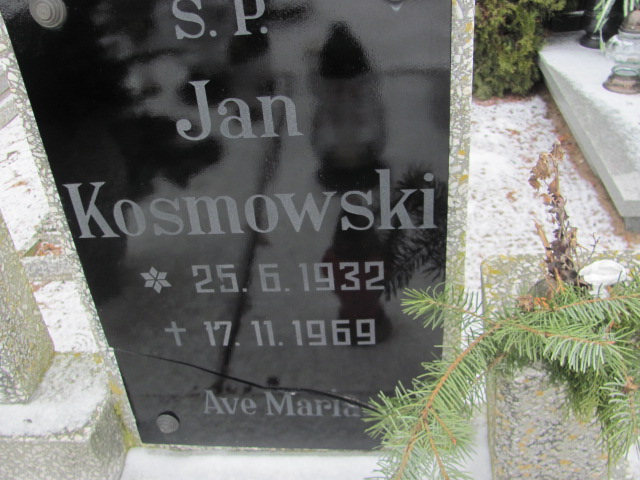 Jan Kosmowski 1932 Wągrowiec klasztorny - Grobonet - Wyszukiwarka osób pochowanych