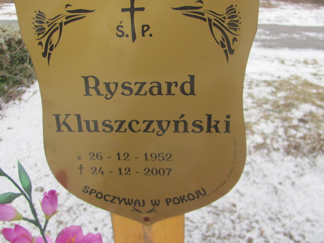 Ryszard Kluszczyński 1952 Wągrowiec klasztorny - Grobonet - Wyszukiwarka osób pochowanych