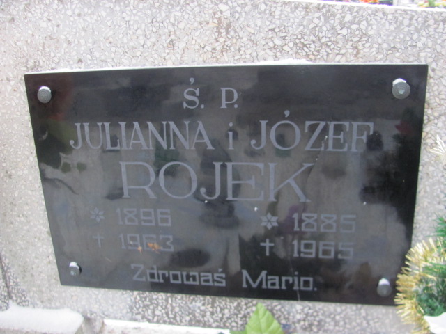 Józef Rojek 1884 Wągrowiec klasztorny - Grobonet - Wyszukiwarka osób pochowanych