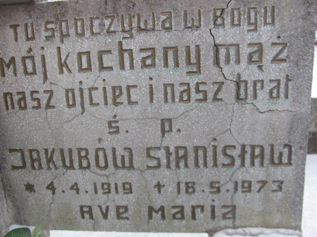 Stanisław Jakubów 1919 Wągrowiec klasztorny - Grobonet - Wyszukiwarka osób pochowanych