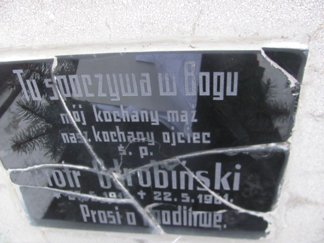 Piotr Odrobiński 1912 Wągrowiec klasztorny - Grobonet - Wyszukiwarka osób pochowanych