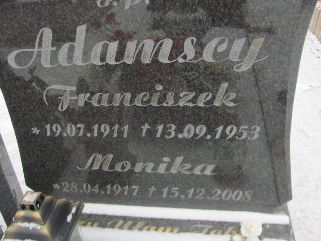 Monika Adamska 1917 Wągrowiec klasztorny - Grobonet - Wyszukiwarka osób pochowanych