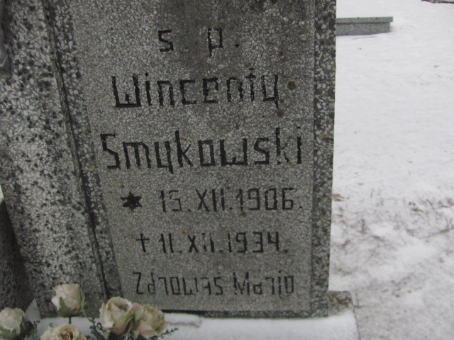 Wincenty Smykowski 1906 Wągrowiec klasztorny - Grobonet - Wyszukiwarka osób pochowanych