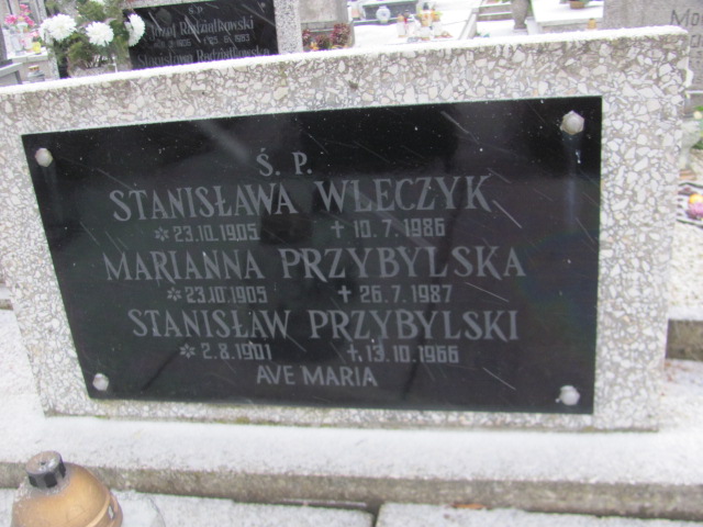Marianna Przybylska 1905 Wągrowiec klasztorny - Grobonet - Wyszukiwarka osób pochowanych