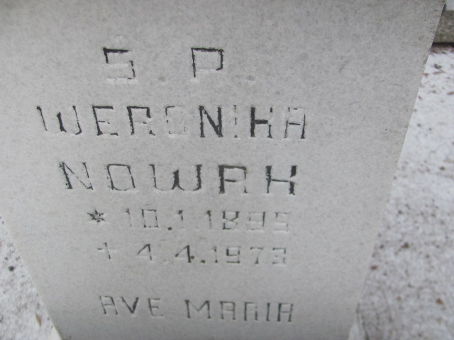Weronika Nowak 1895 Wągrowiec klasztorny - Grobonet - Wyszukiwarka osób pochowanych