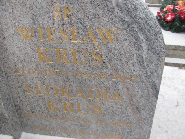 Leokadia Kruś 1903 Wągrowiec klasztorny - Grobonet - Wyszukiwarka osób pochowanych