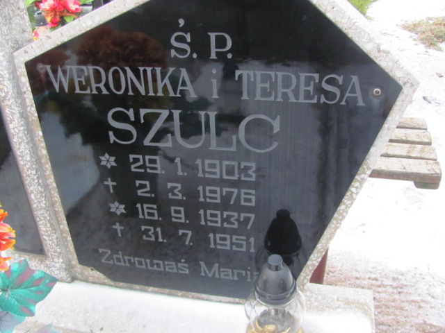 Weronika Szulc 1903 Wągrowiec klasztorny - Grobonet - Wyszukiwarka osób pochowanych